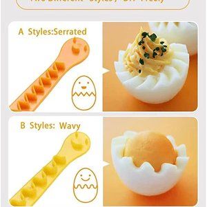 Egg Wave-Cut, Lace Egg Cutter， Fancy Egg Cutter，Slicing Gadgets Kitchen Accessor